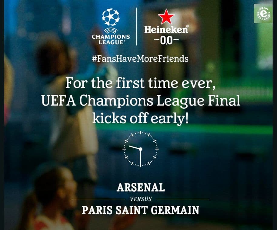Screening of UEFA Champions League | Finals Fan Park Kolkata – Arsenal vs PSG | Heineken 0.0