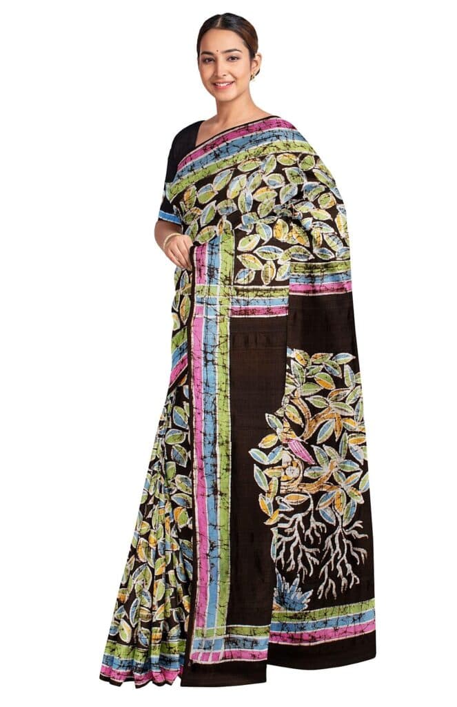 <p><em>Batik art was popularised in Bengal by Tagore. (Biswa Bangla website)</em></p>