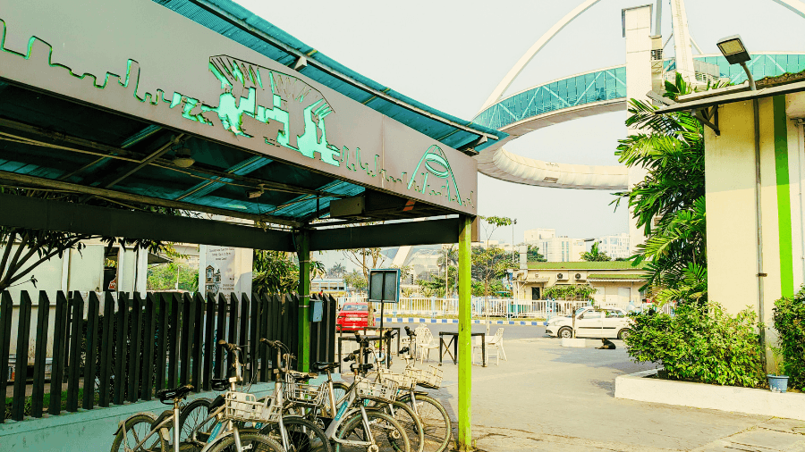 <p>Set against wide roads and green spaces, New Town’s cycling infrastructure reflects the township’s emphasis on planned, people-friendly mobility.</p>