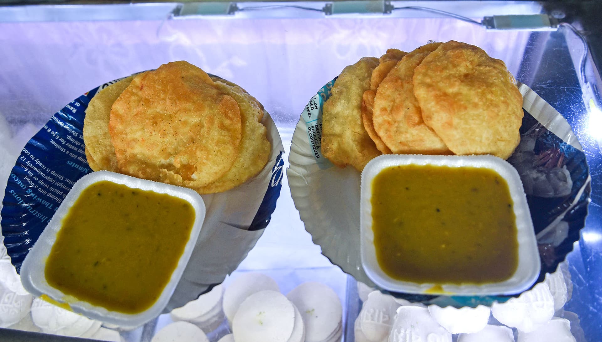 <p>Freshly made kochuris served at Putiram Sweets.</p>