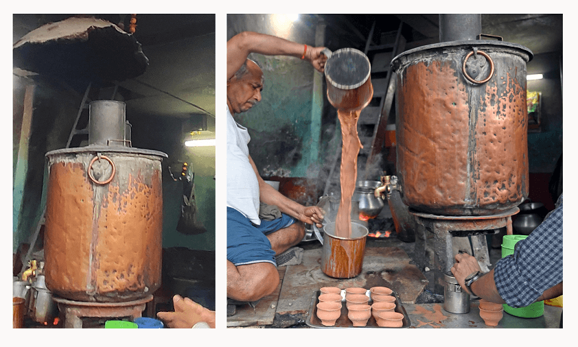 <p>A century-old samovar still brews the day's first cup at Tanki Chai on Bentinck Street.</p>