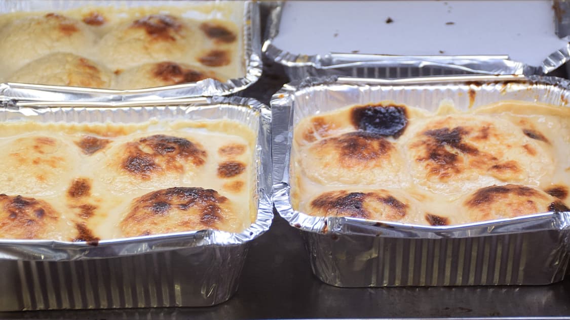 <p>The Baked Rosogolla popularised by Balaram Mullick &amp; Radharaman Mullick. (Shutterstock)</p>